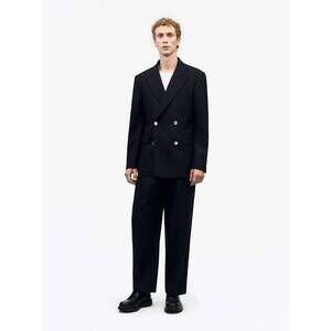 NEW TIGER OF SWEDEN 1903 double breast long sleeve blazer in dark ink